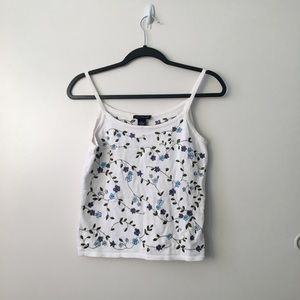 Ann Taylor • Embroidered Tank Top